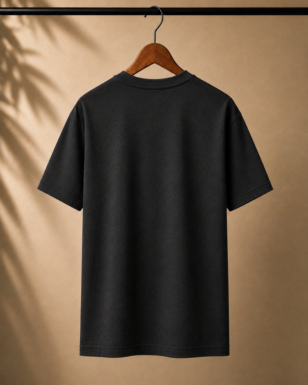 Unisex Classic Black Melange T-Shirt