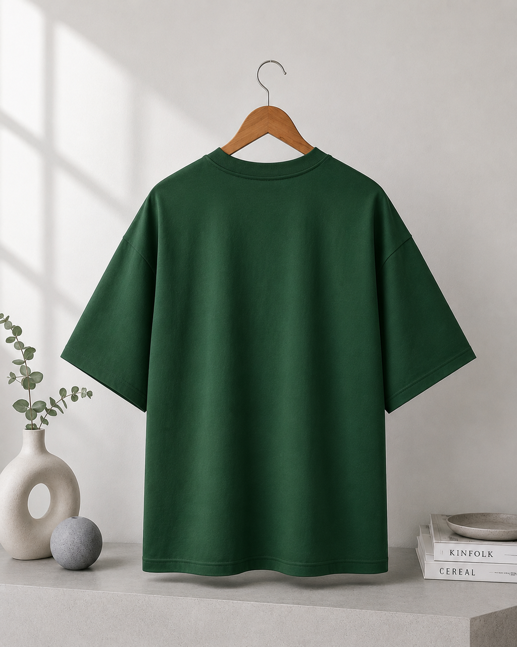 Unisex Bottle Green Oversized T-Shirt