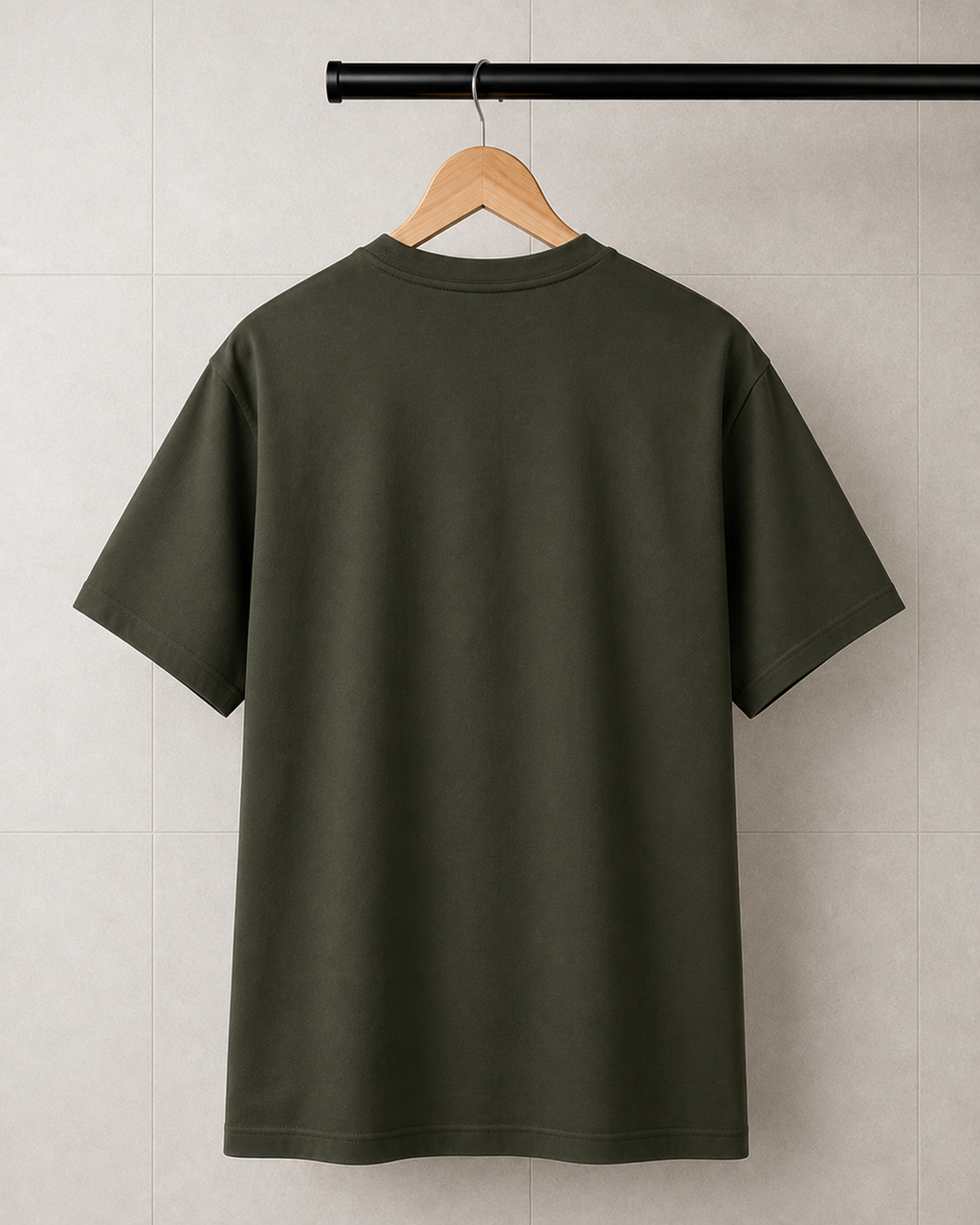Unisex Olive Green Oversized Classic T-Shirt