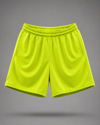 Unisex Neon Yellow Shorts