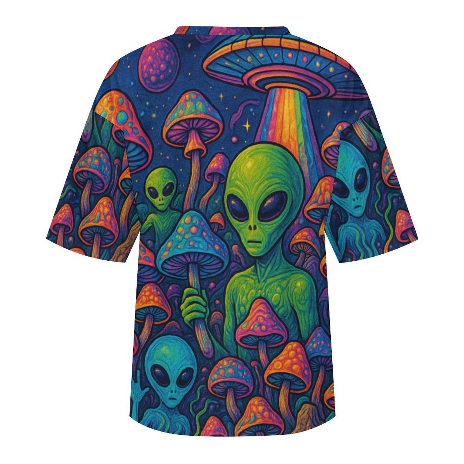 Unisex Mushroom Alien Oversized T-shirt