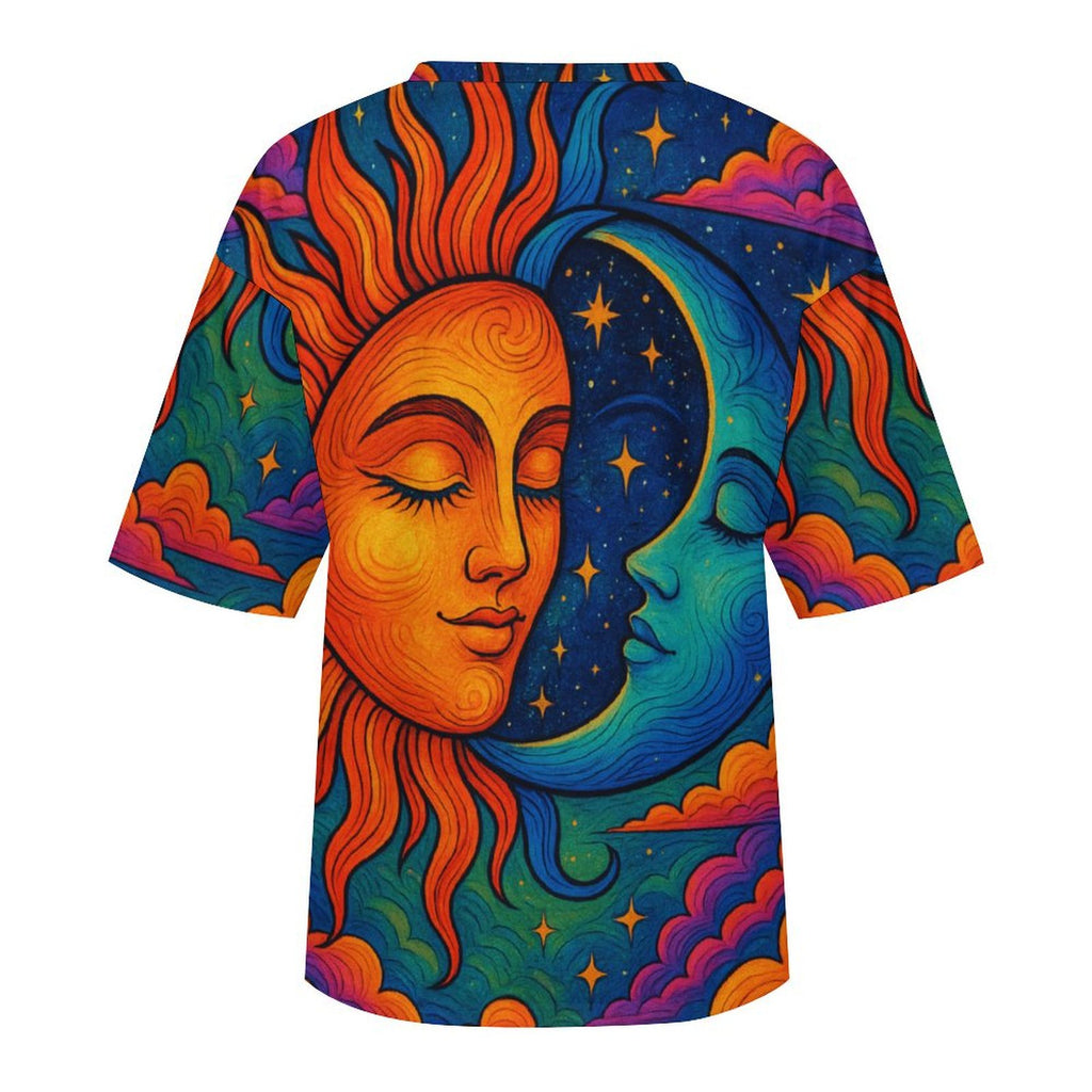 Unisex Sun And Moon Oversized T-shirt
