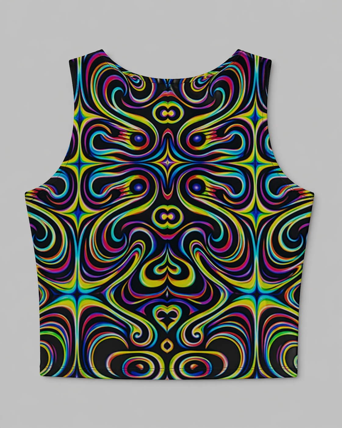 Women's Psychedelic Circus Crop Tank
