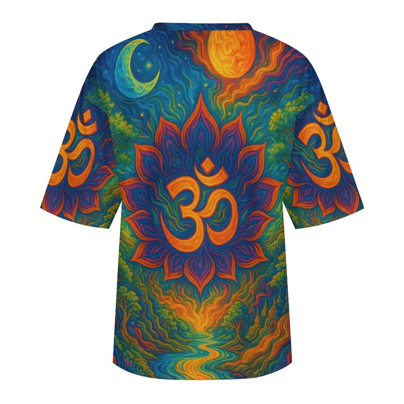 Unisex Funky Om Oversized T-shirt