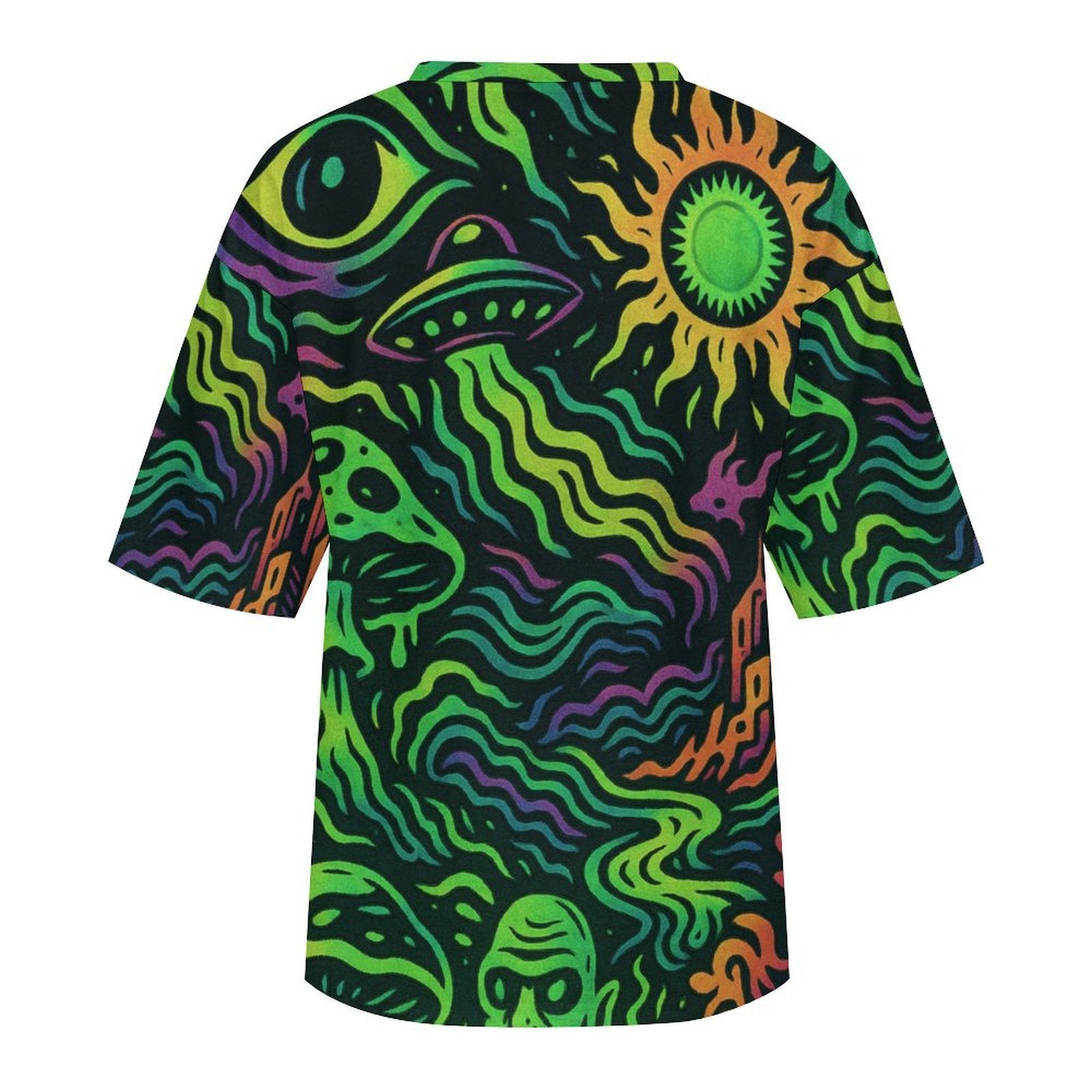 Unisex Cosmic Psychedelic Oversized T-shirt
