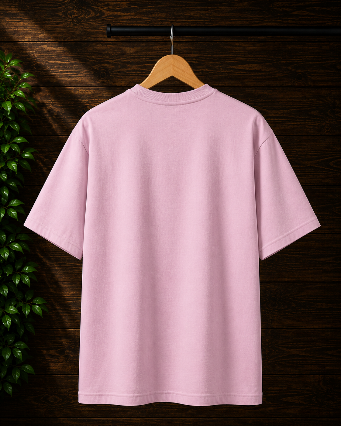 Unisex Light Baby Pink Oversized T-Shirt