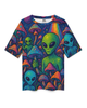 Unisex Mushroom Alien Oversized T-shirt