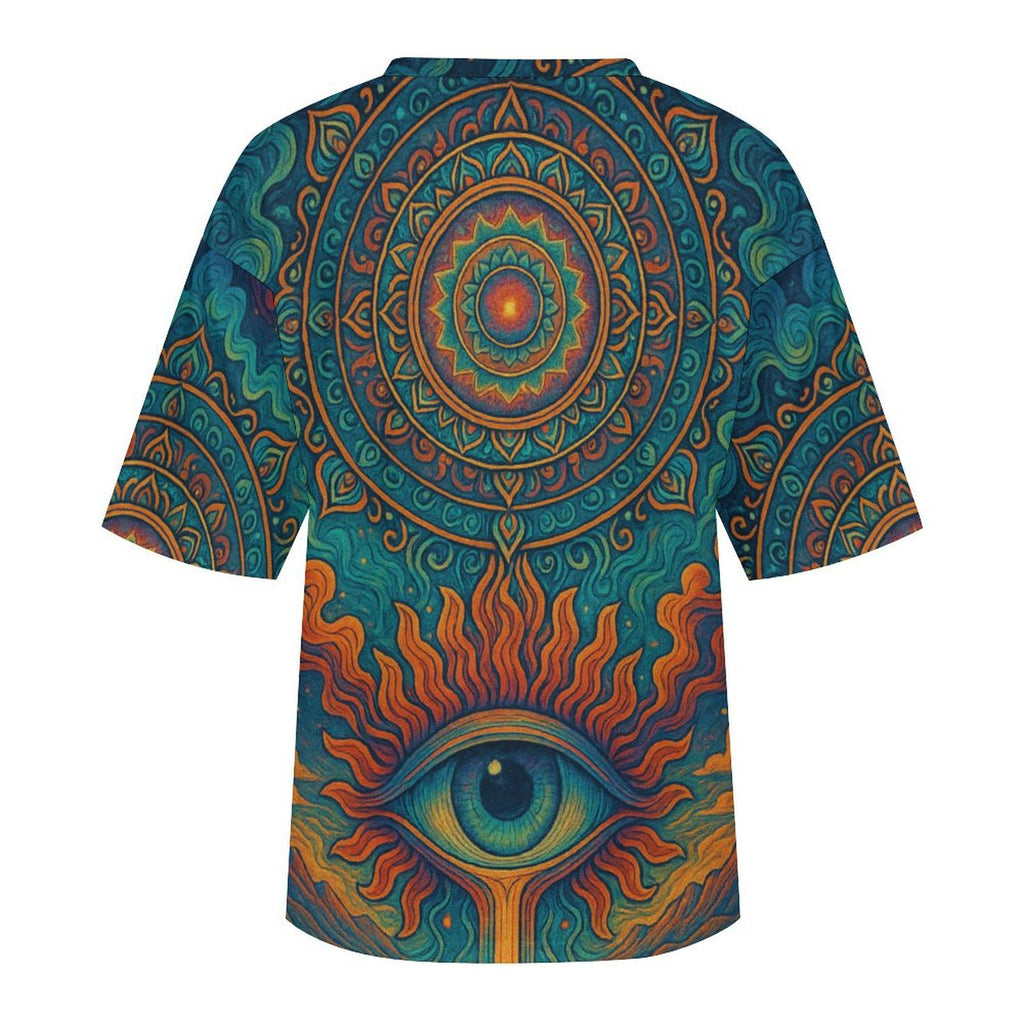 Unisex 3rd Eyed Mandala Oversized T-Shirt