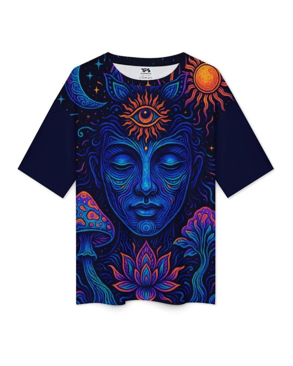 Unisex Mushroom Bloom Oversized T-Shirt