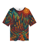 Unisex Psychedelic City  Oversized T-shirt