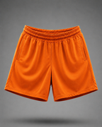 Unisex Neon Orange Shorts