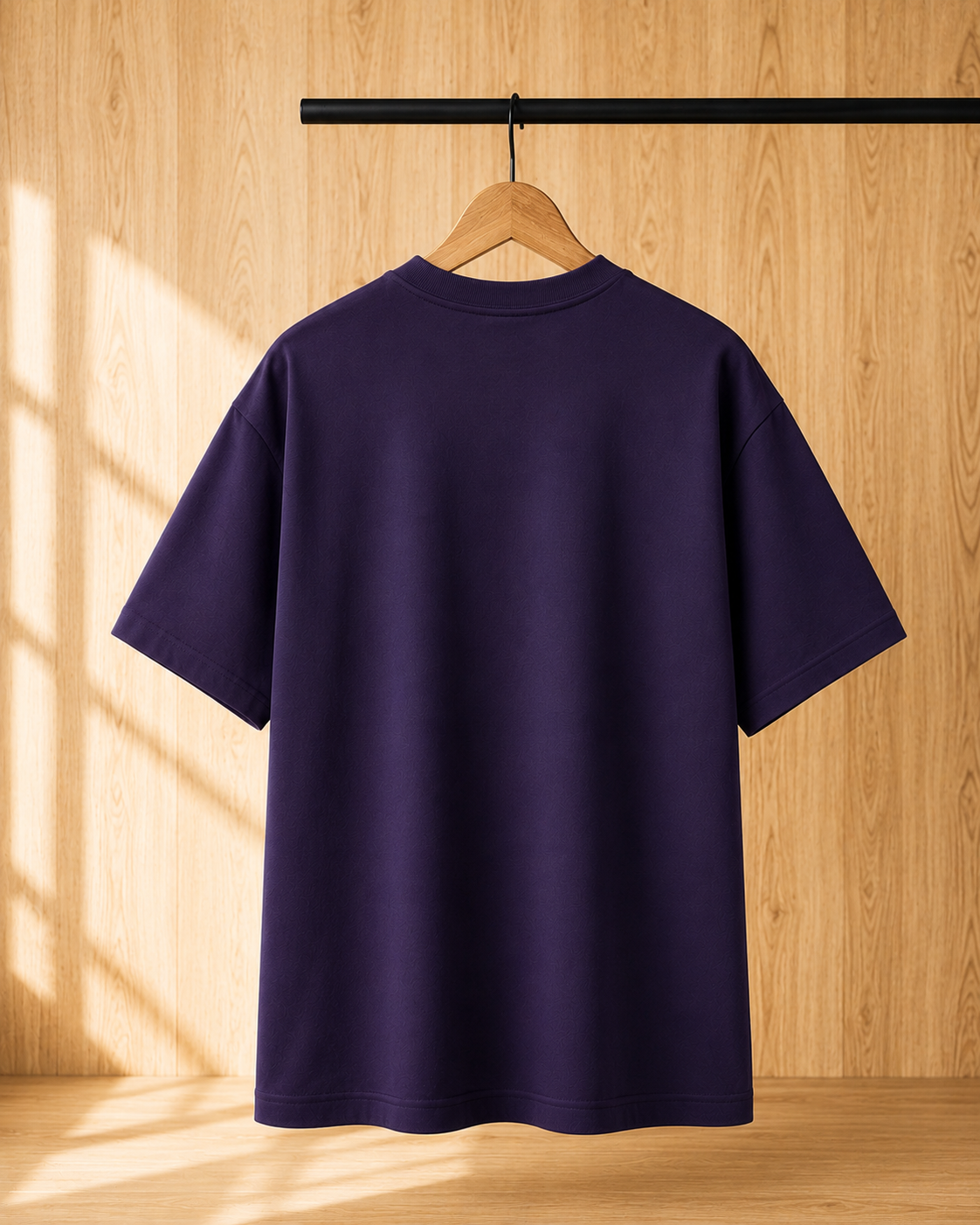 Unisex Purple Oversized Classic T-Shirt