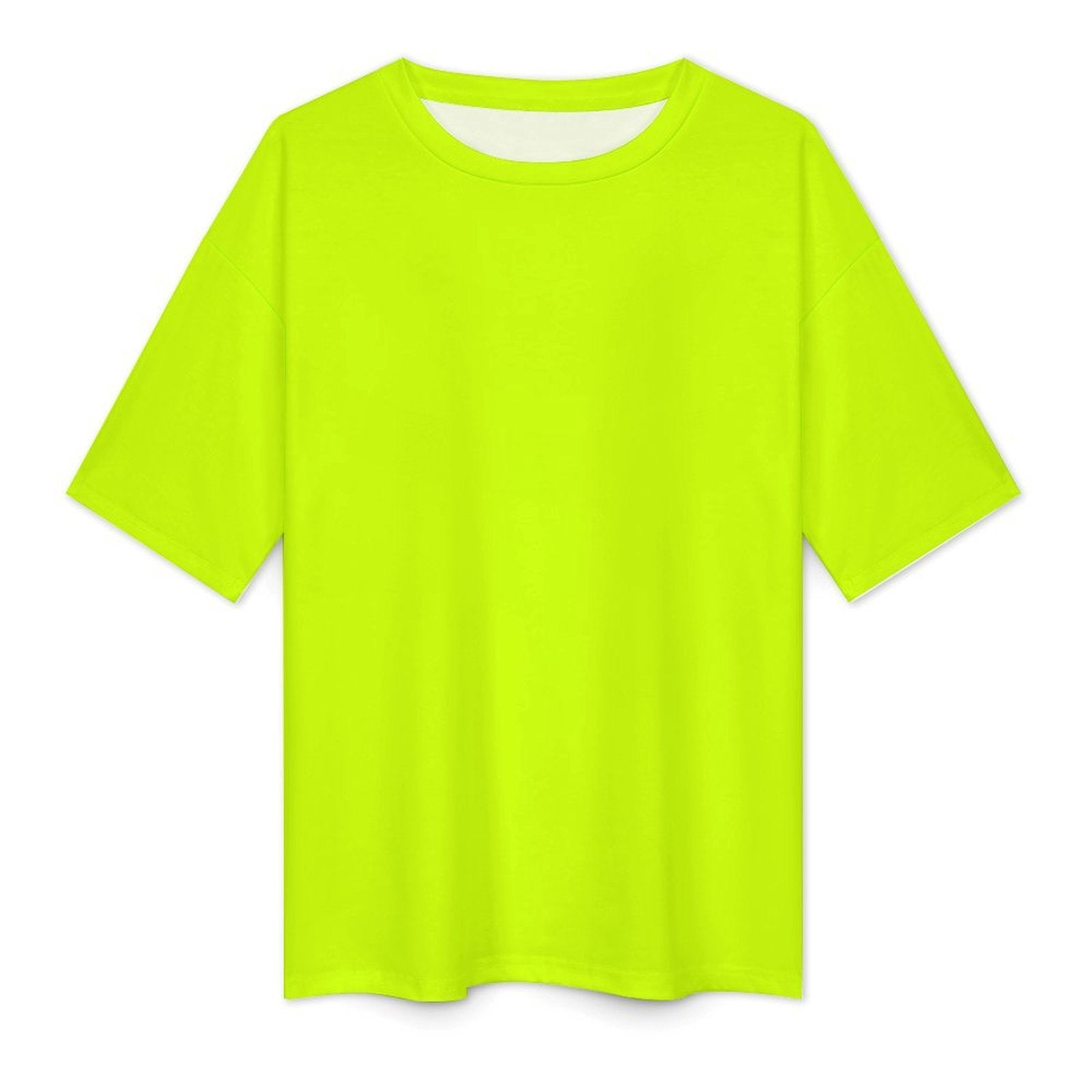 Unisex Fluorescent Yellow Oversized T-shirt