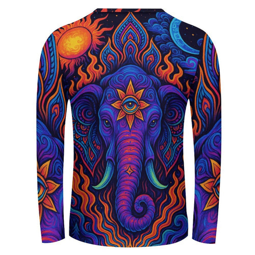 Men's Psychedelic Ganesha Full Sleeve T-shirt