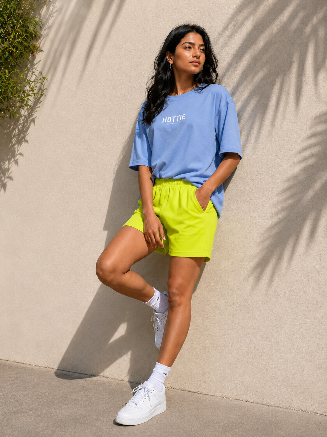 Unisex Neon Yellow Shorts