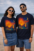 Unisex Mystic Sunrise Oversized T-shirt
