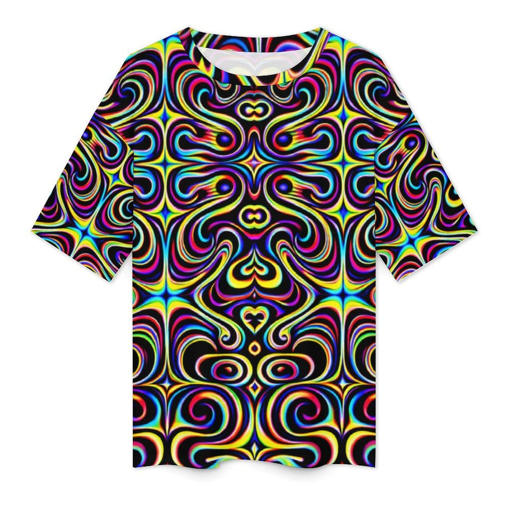 Unisex Psychedelic Circus Oversized T-shirt