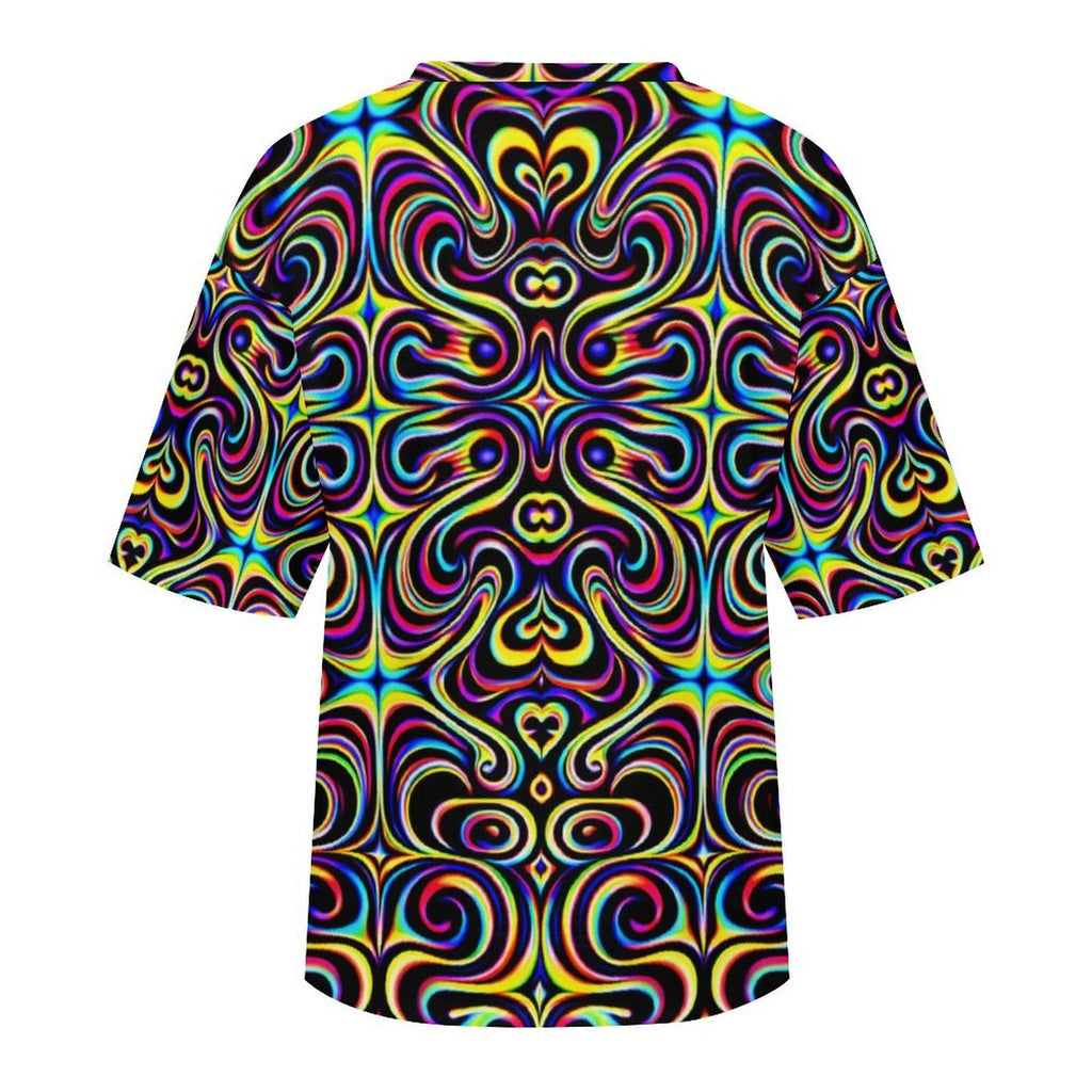 Unisex Psychedelic Circus Oversized T-shirt