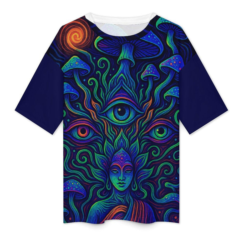 Unisex Mushroom Forest Oversized T-Shirt
