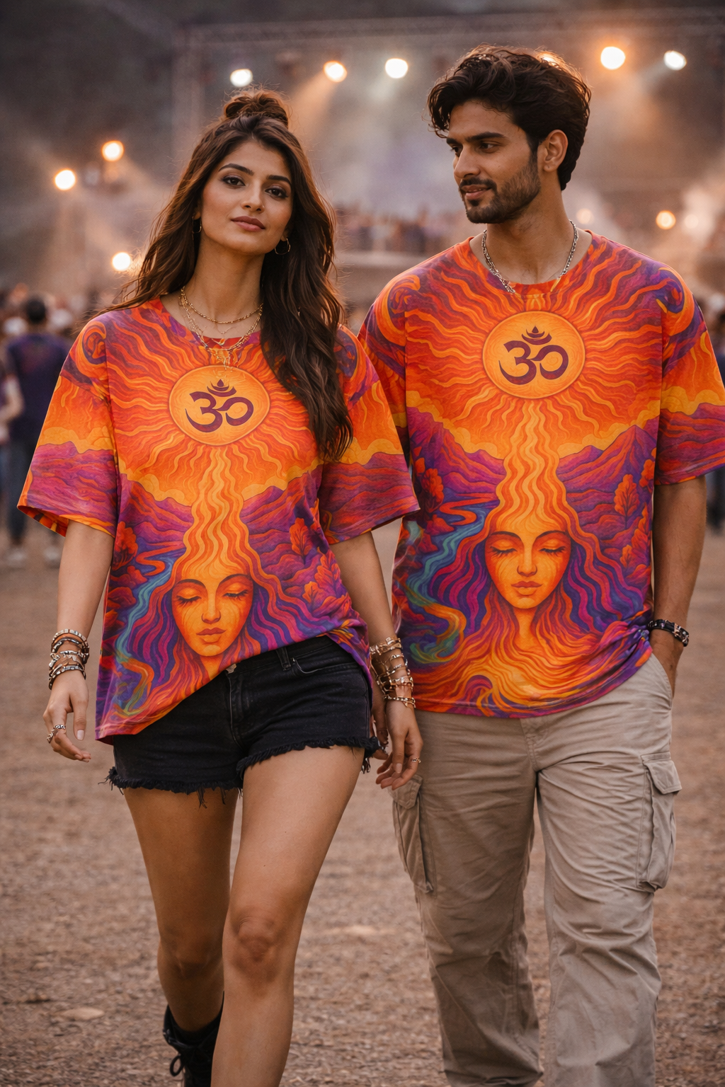 Unisex Sacred Sun Oversized T-shirt