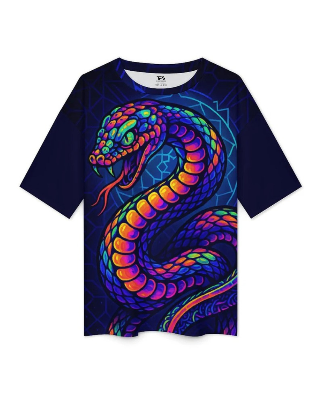 Unisex Psychedelic Viper Oversized T-Shirt