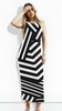 Women's Geometric Stripe Bodycon Dress
