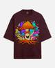 Unisex Happy Shroom Terry Oversized T-shirt