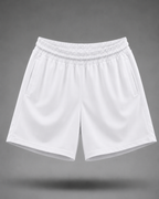 Unisex White Shorts