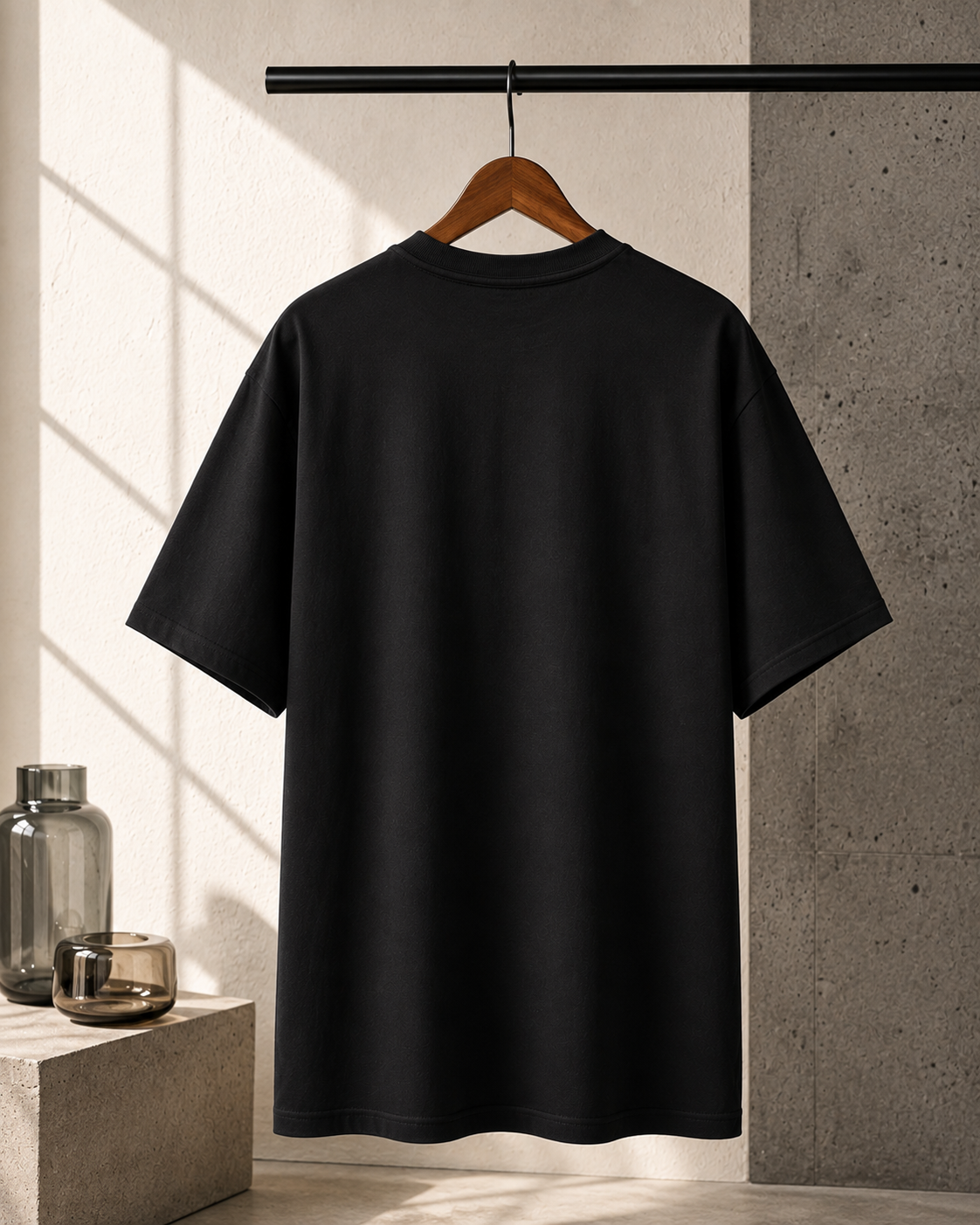 Unisex Black Oversized T-Shirt