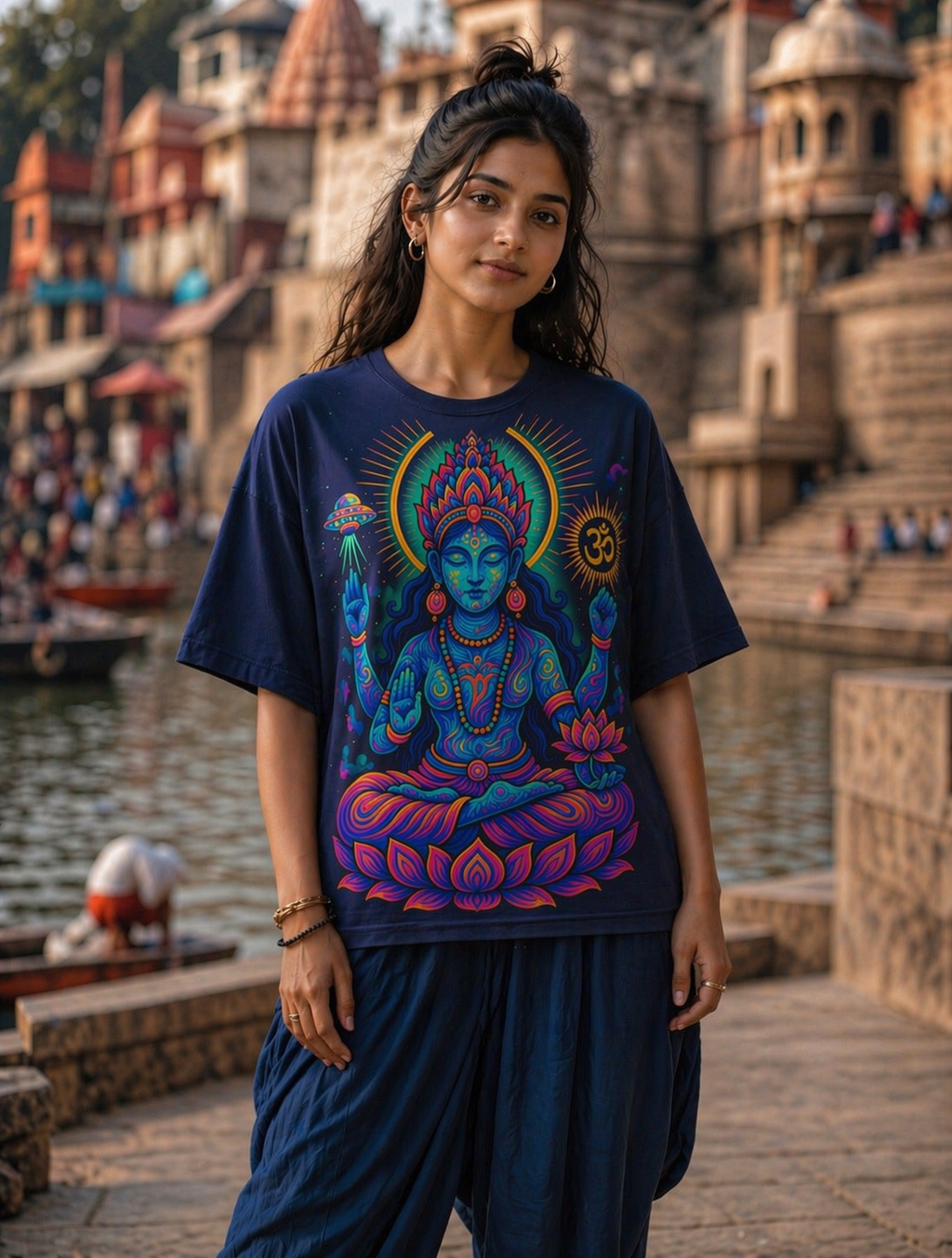 Unisex Cosmo Goddess Oversized T-Shirt