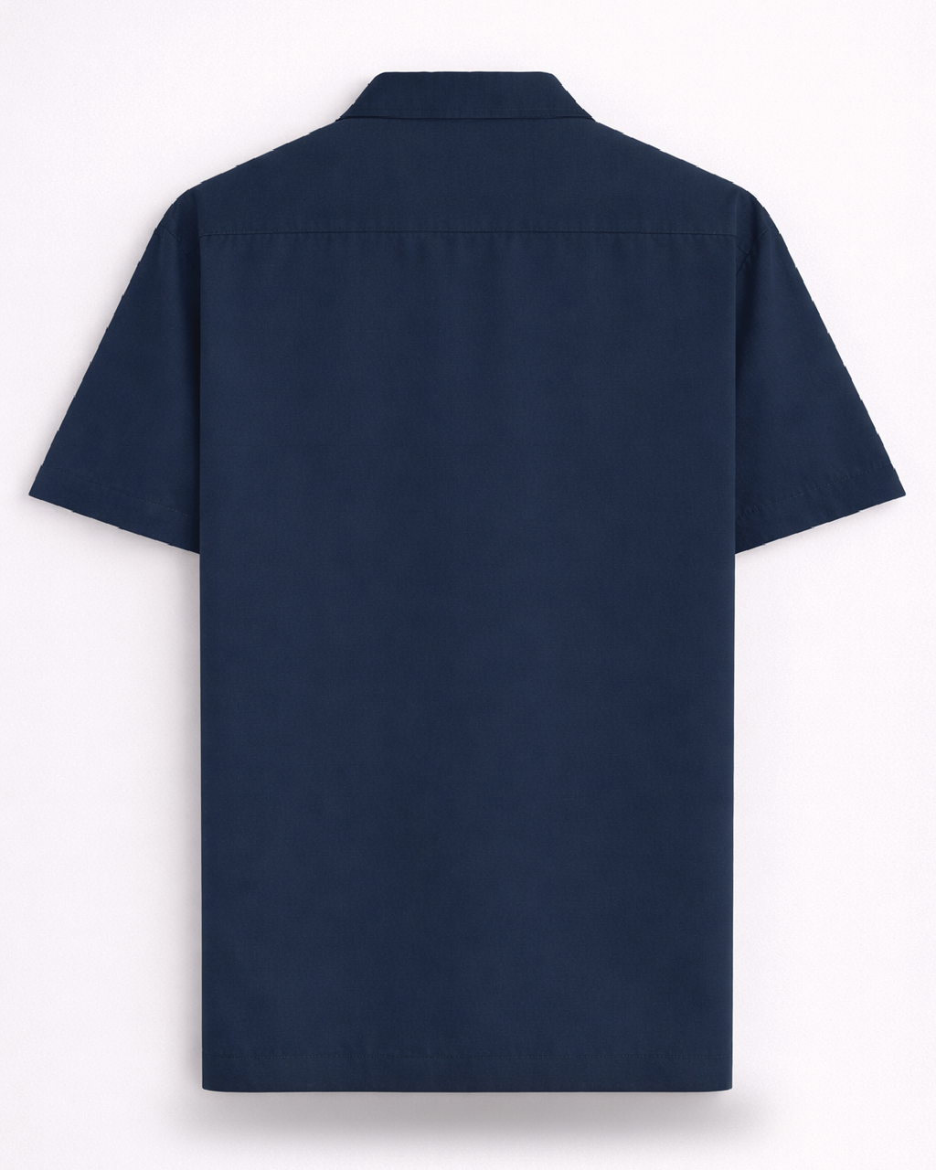 Unisex Navy Blue Solid Oversized Shirt