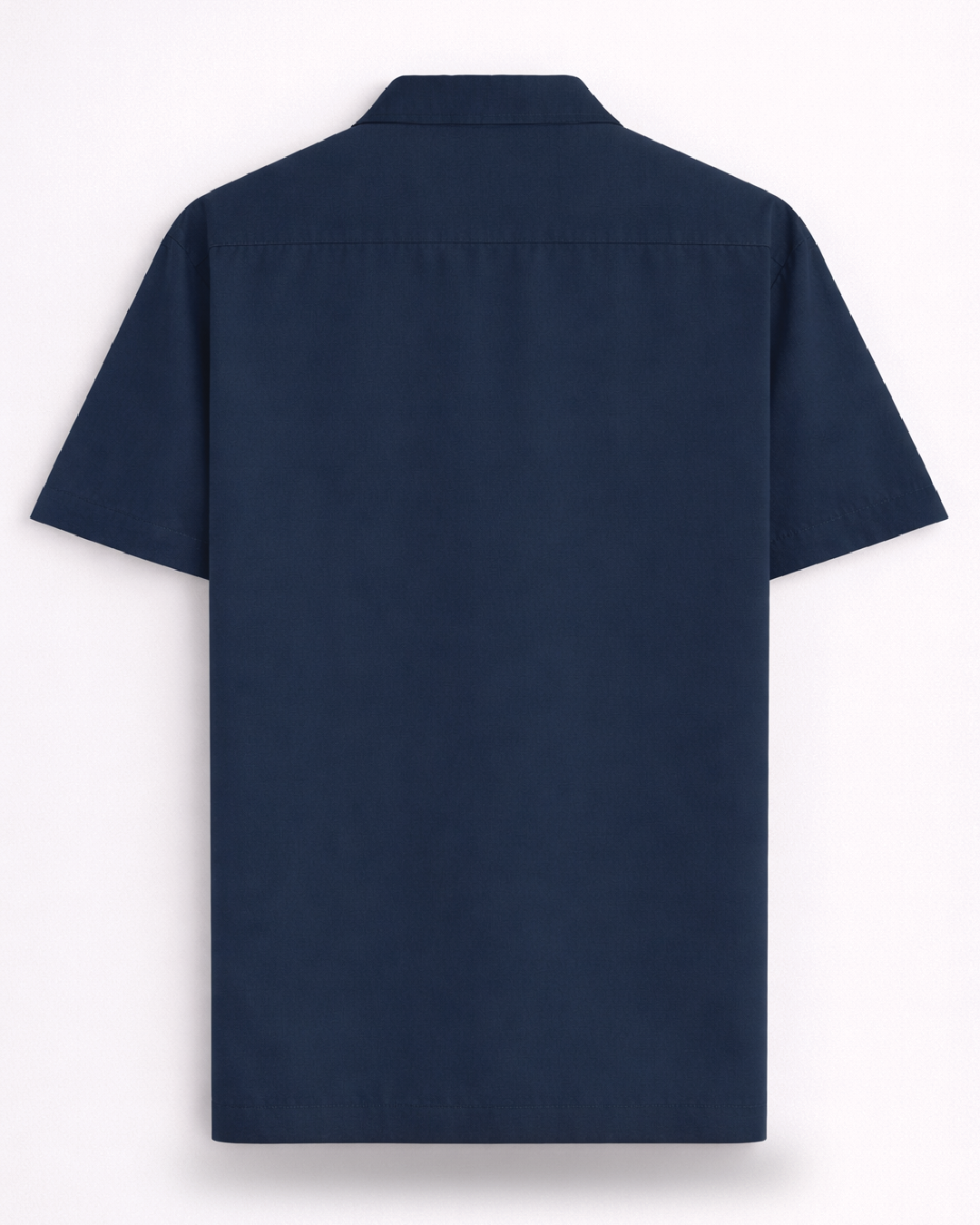 Unisex Navy Blue Solid Oversized Shirt