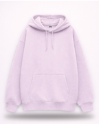Unisex Light Baby Pink Solid Oversized Hoodie