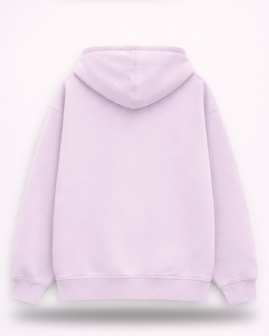 Unisex Light Baby Pink Solid Oversized Hoodie