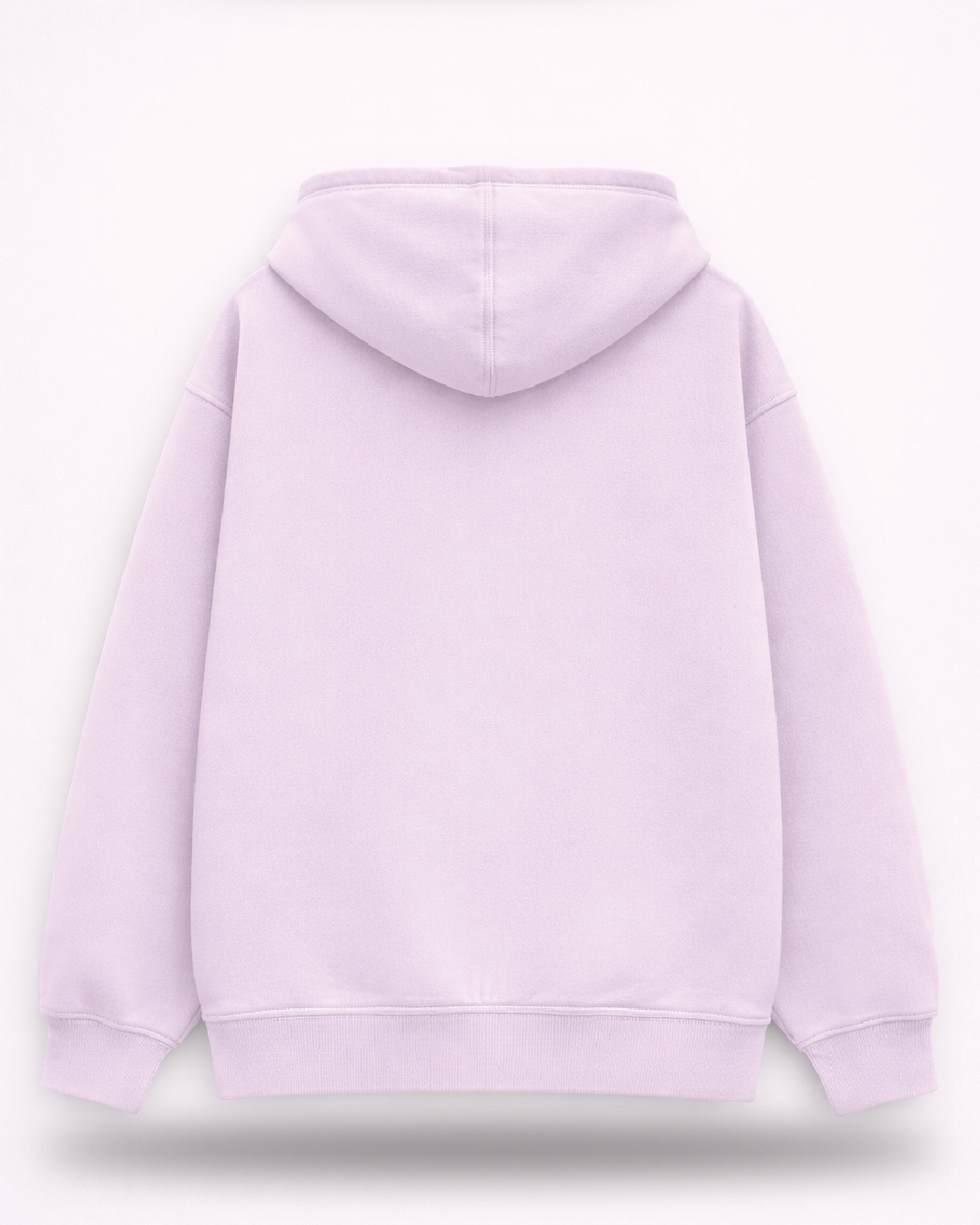 Unisex Light Baby Pink Solid Oversized Hoodie