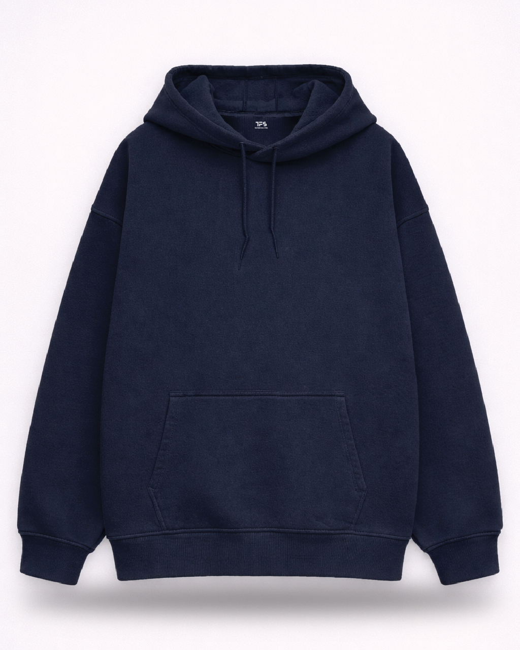 Unisex Navy Blue Solid Oversized Hoodie