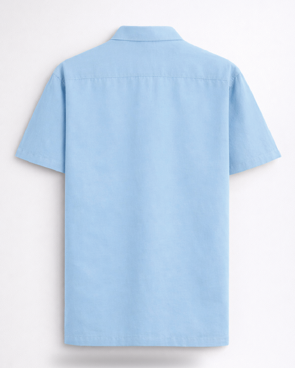 Unisex Baby Blue Solid Oversized Shirt