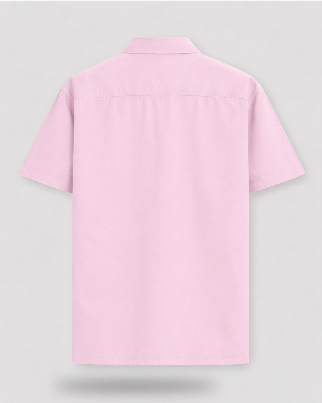 Unisex Light Baby Pink Solid Oversized Shirt