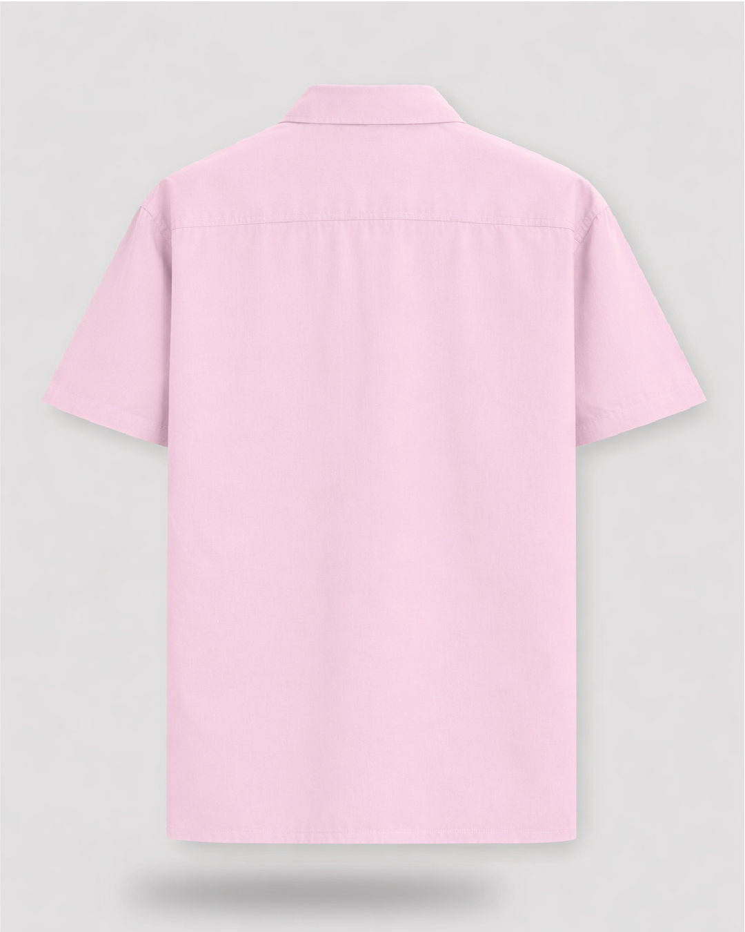 Unisex Light Baby Pink Solid Oversized Shirt