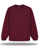 Unisex Solid Maroon Oversized Sweatshirt