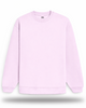 Unisex Light Baby Pink Solid Oversized Sweatshirt