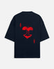 Unisex Ace of Hearts Terry Oversized T-Shirt