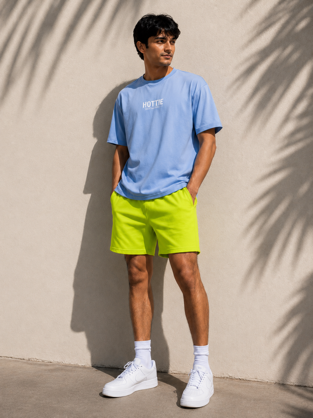 Unisex Neon Yellow Shorts