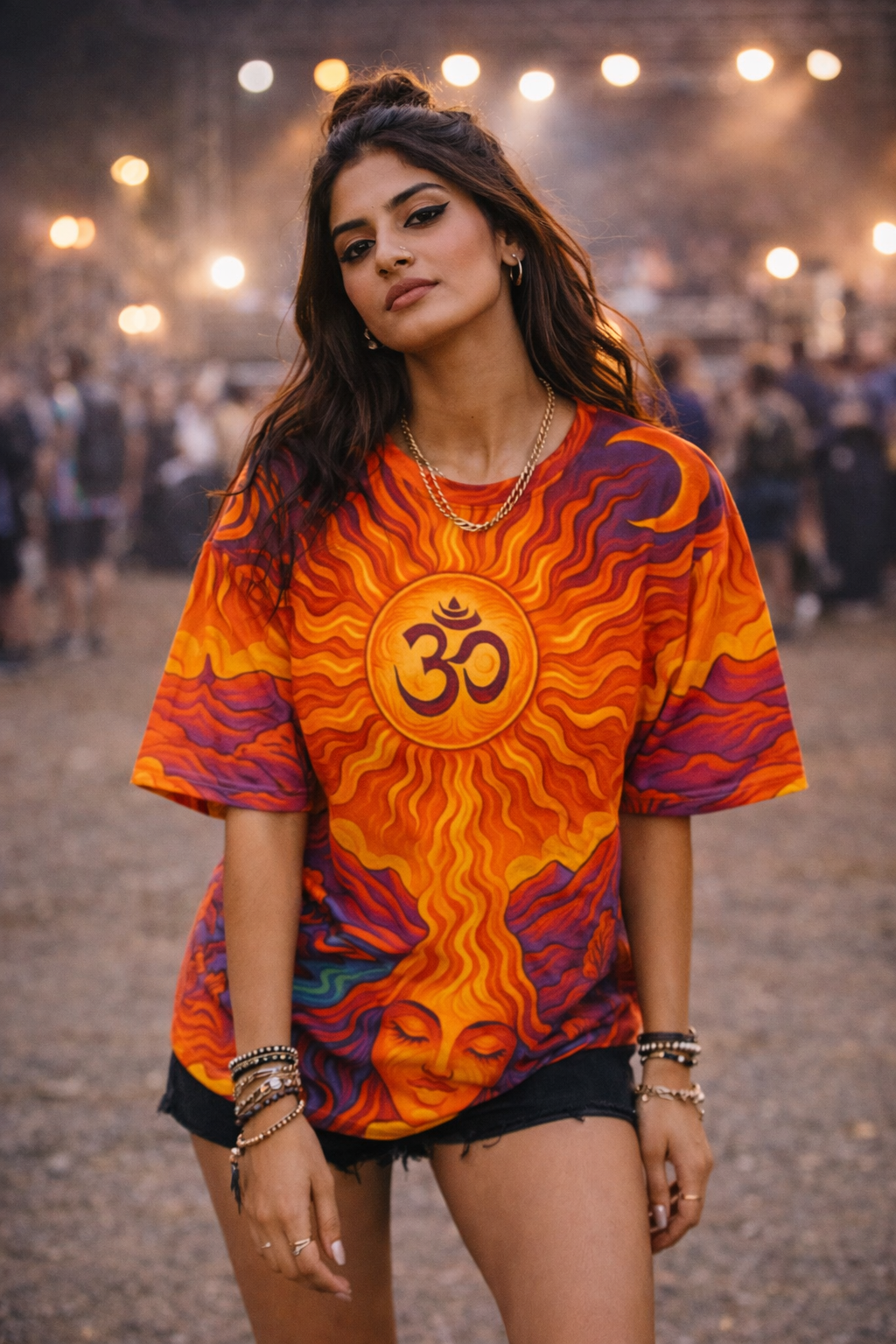 Unisex Sacred Sun Oversized T-shirt