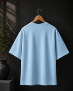 Unisex Baby Blue Oversized T-Shirt