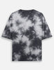 Unisex White Black Tie Dye Oversized T-Shirt