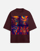 Unisex Psychedelic Horizons Oversized T-shirt