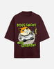 Unisex Doge Smoke Oversized T-shirt