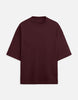 Unisex Maroon Terry Oversized T-Shirt