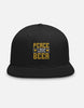 Unisex Peace Love Beer Classic Snapback Cap